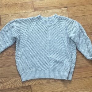 Time and Tru Textured Light Gray Sweater XS